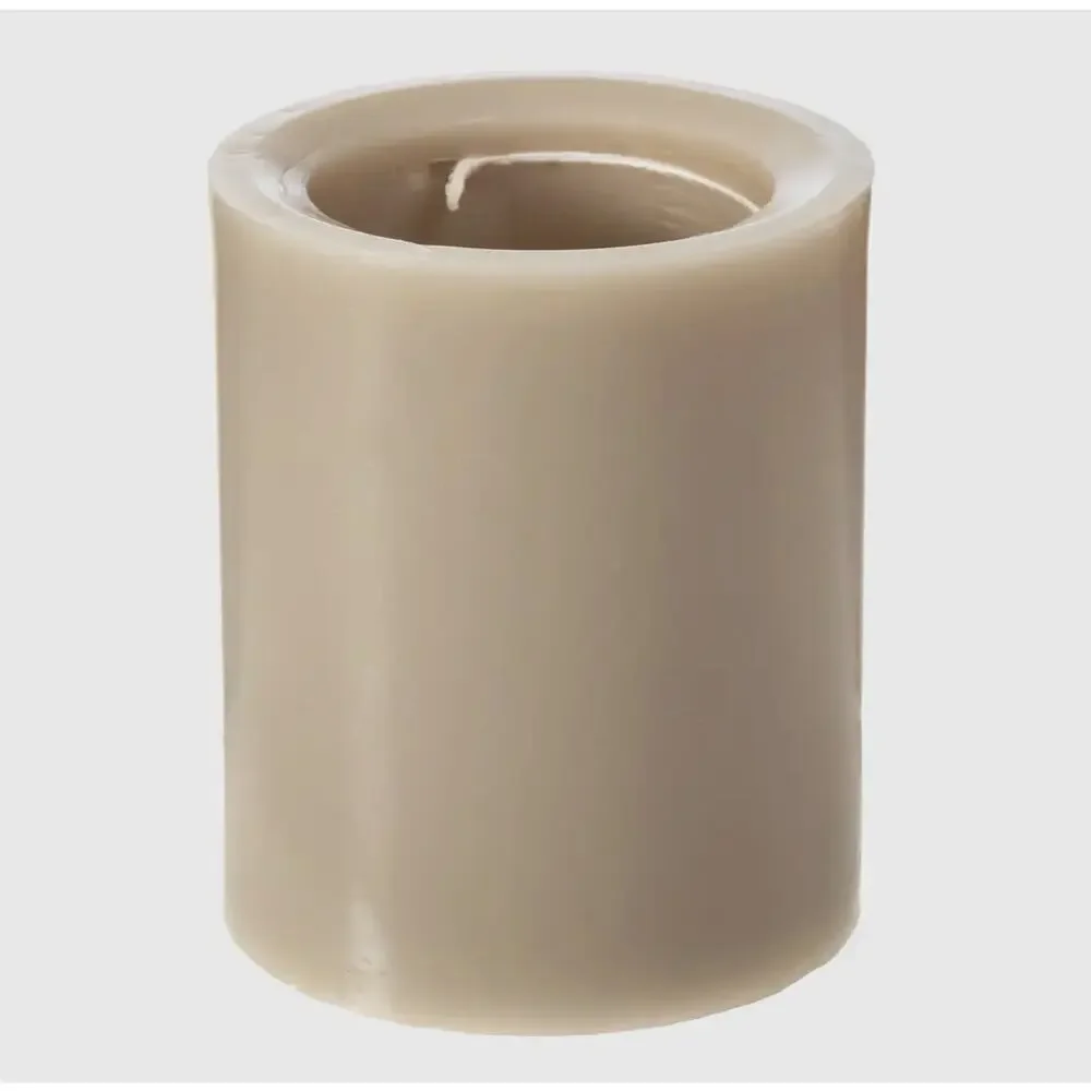 Spiral Light Candle Sweet Oatmeal Cookie 4x4 Round 30hr Burn -Brand New Medium